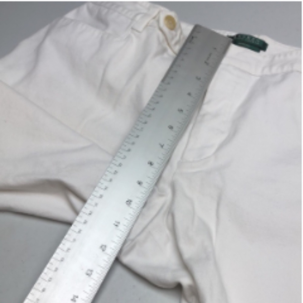 WHITE LAUREN DENIM ADELLE WIDE LEG DRESS PANTS 16/33x28 ⭐️ - Picture 9 of 11